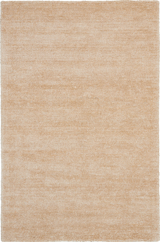 Beige rectangular area rug with a soft, textured surface and subtle tonal variation.
