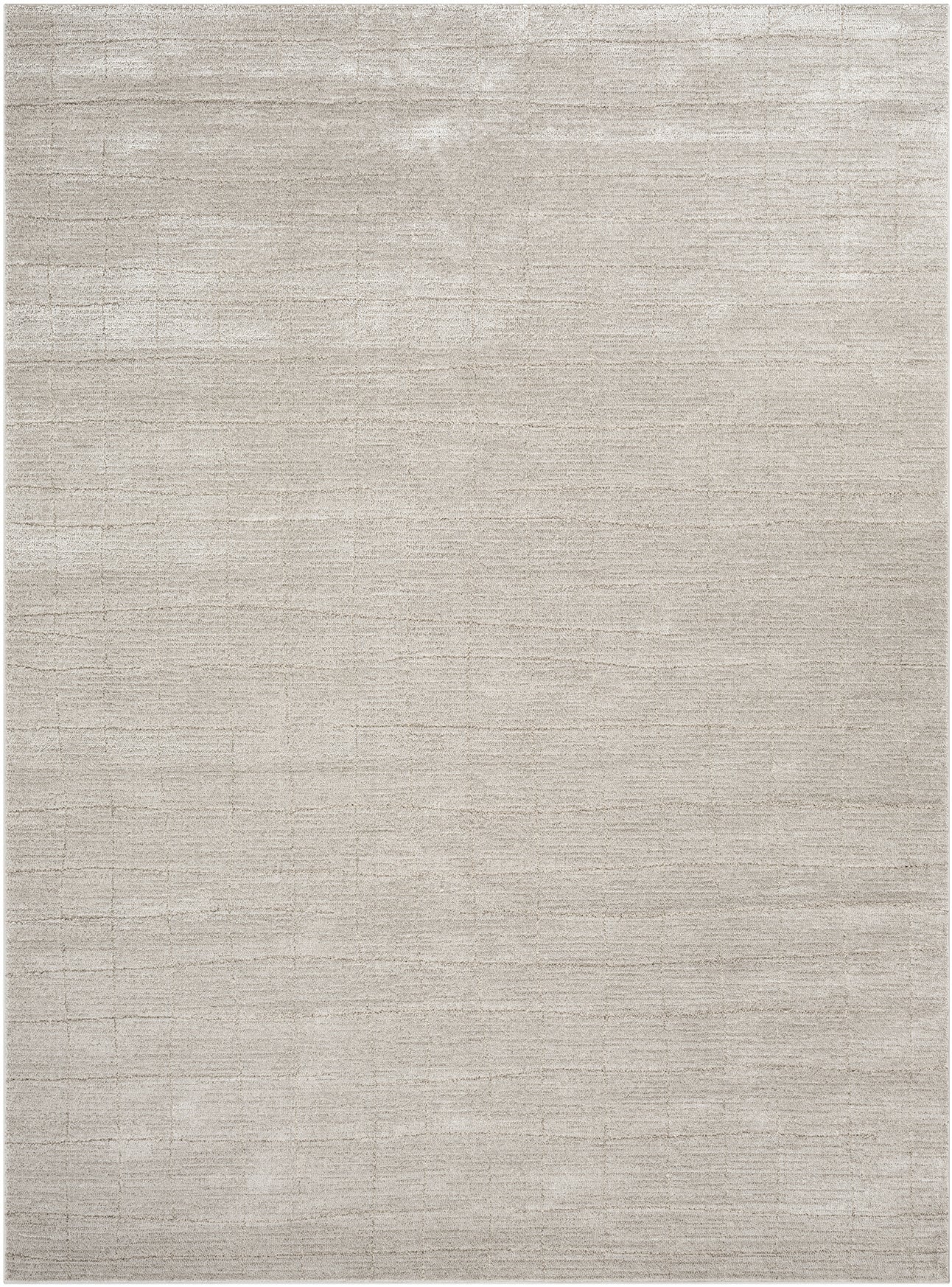 Light beige woven area rug with linen-like texture; rectangular, neutral modern style for living room or bedroom.