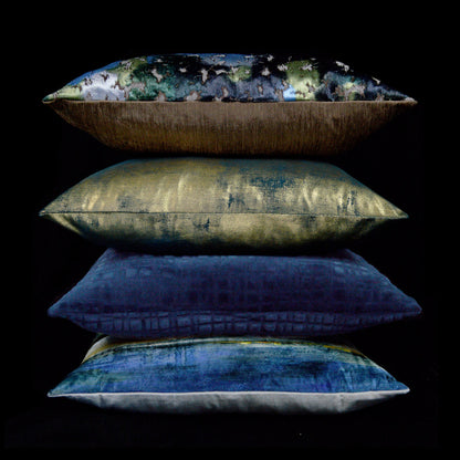 D.V. KAP HOME   24" x 24" Kula Pillow - Blue Abstract    - 3181-B-2424