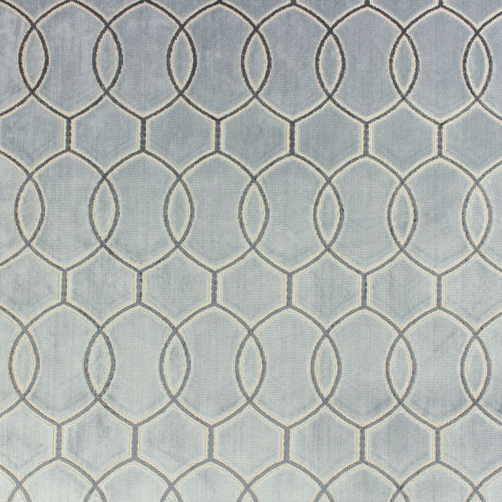 20" Chambray Blue / Silver / Gray woven upholstery fabric pillow cover