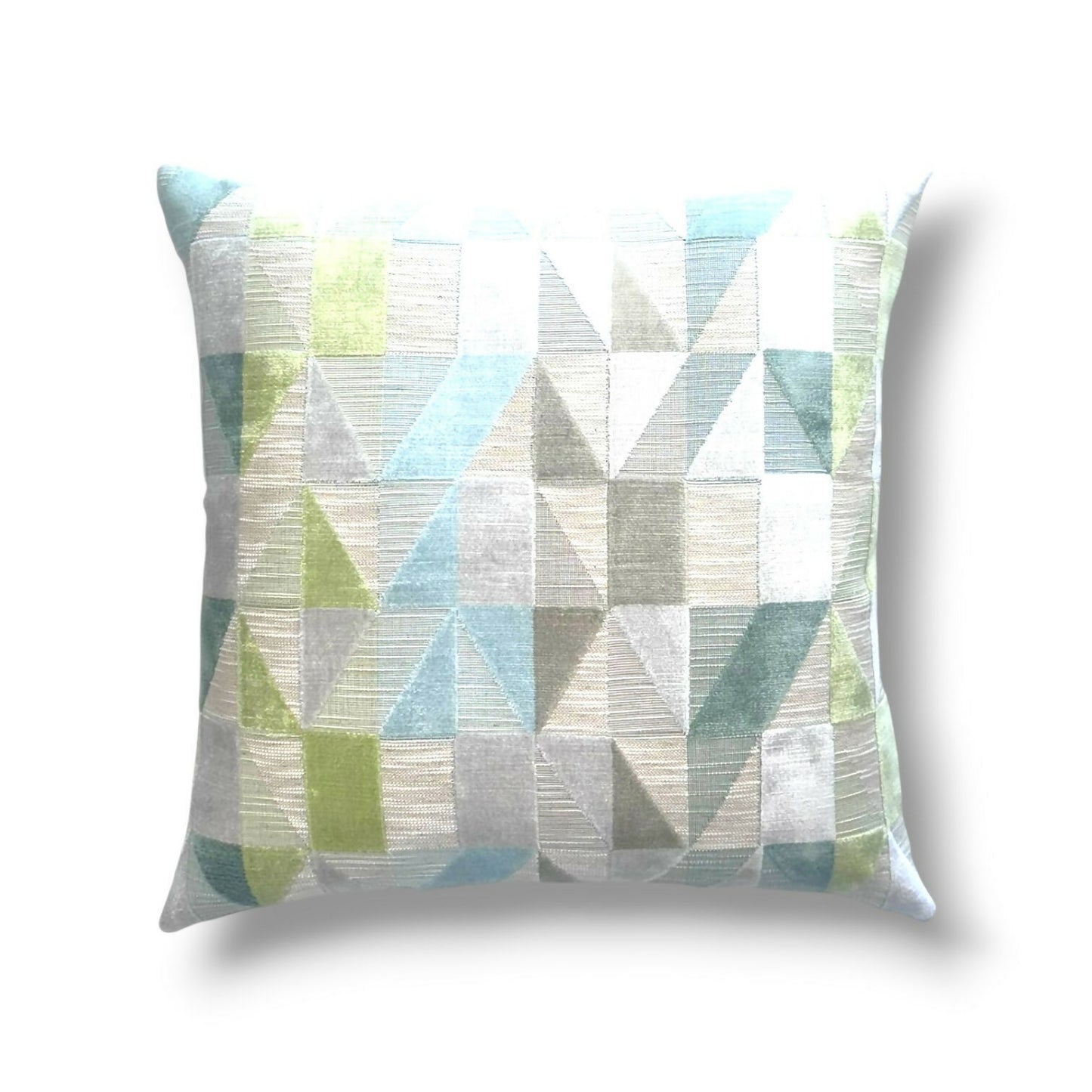 20" Seaglass Velvet Pillow Cover in Maxwell Trieste #632 Fabric