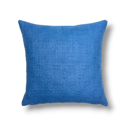 20" Lake (Aqua / Teal / Blue) Linen Pillow Cover in Calvin Fabrics Sintra – Lake Fabric