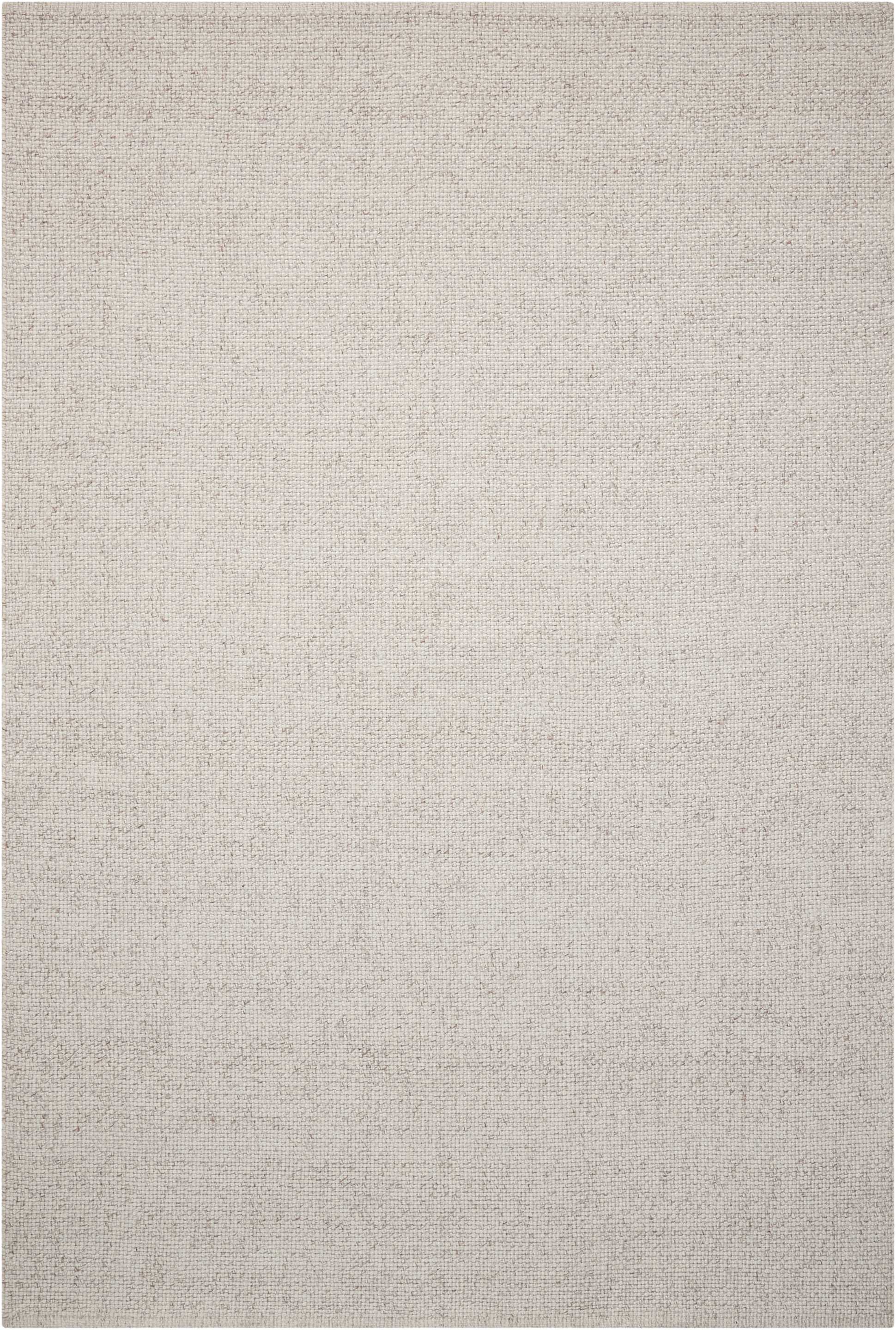 Beige textured woven rug with natural fibers; rectangular, neutral tones for living room or bedroom.