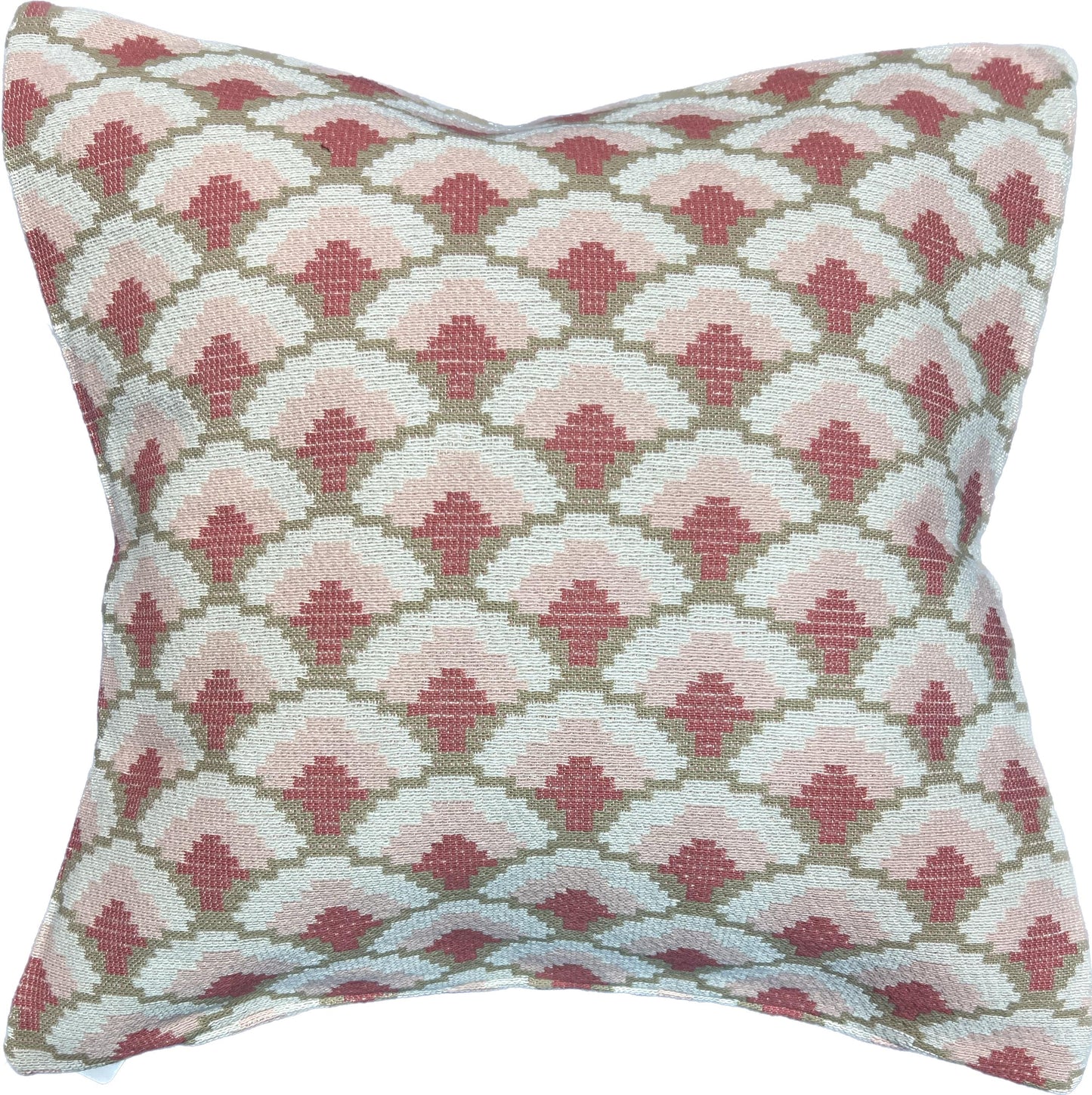 18"x18"  Fan Pillow Cover - Duralee: SU16321-122 Blossom