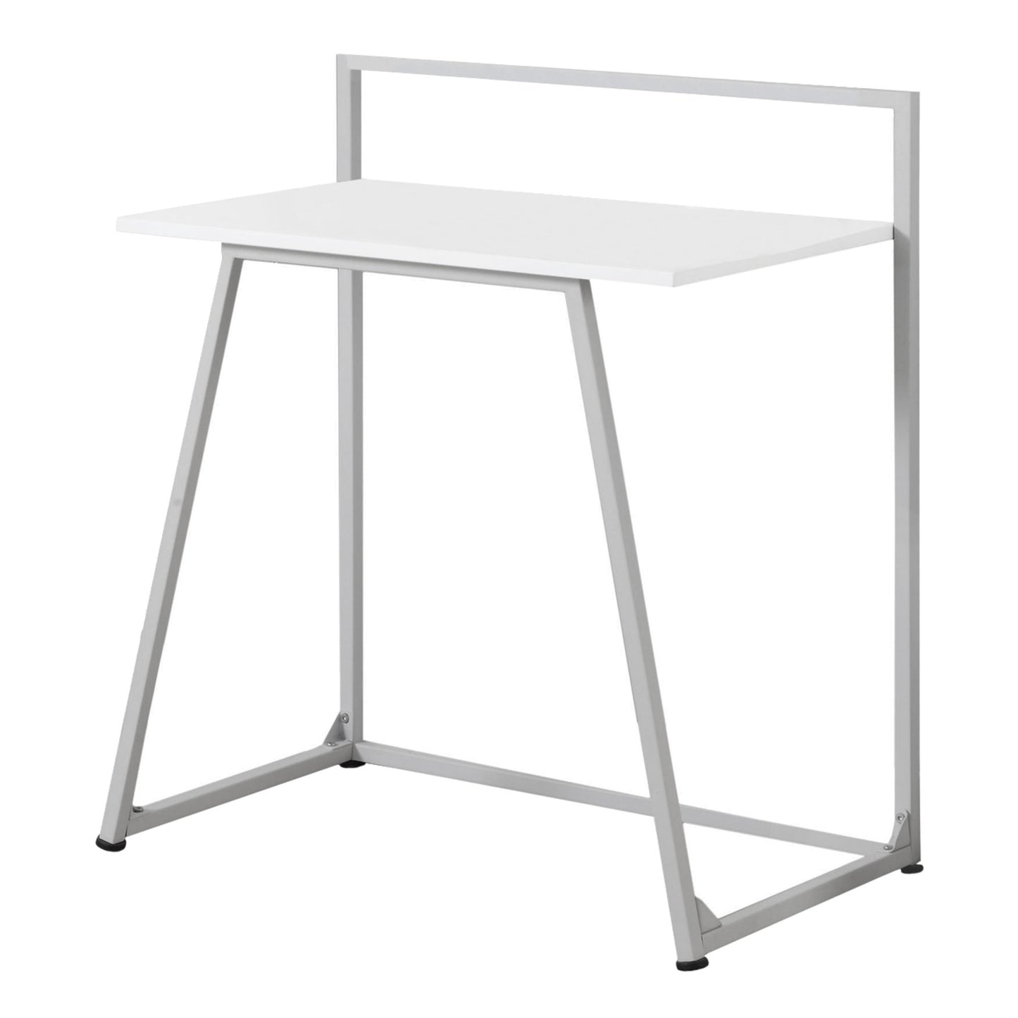 18" White and Gray Computer Desk