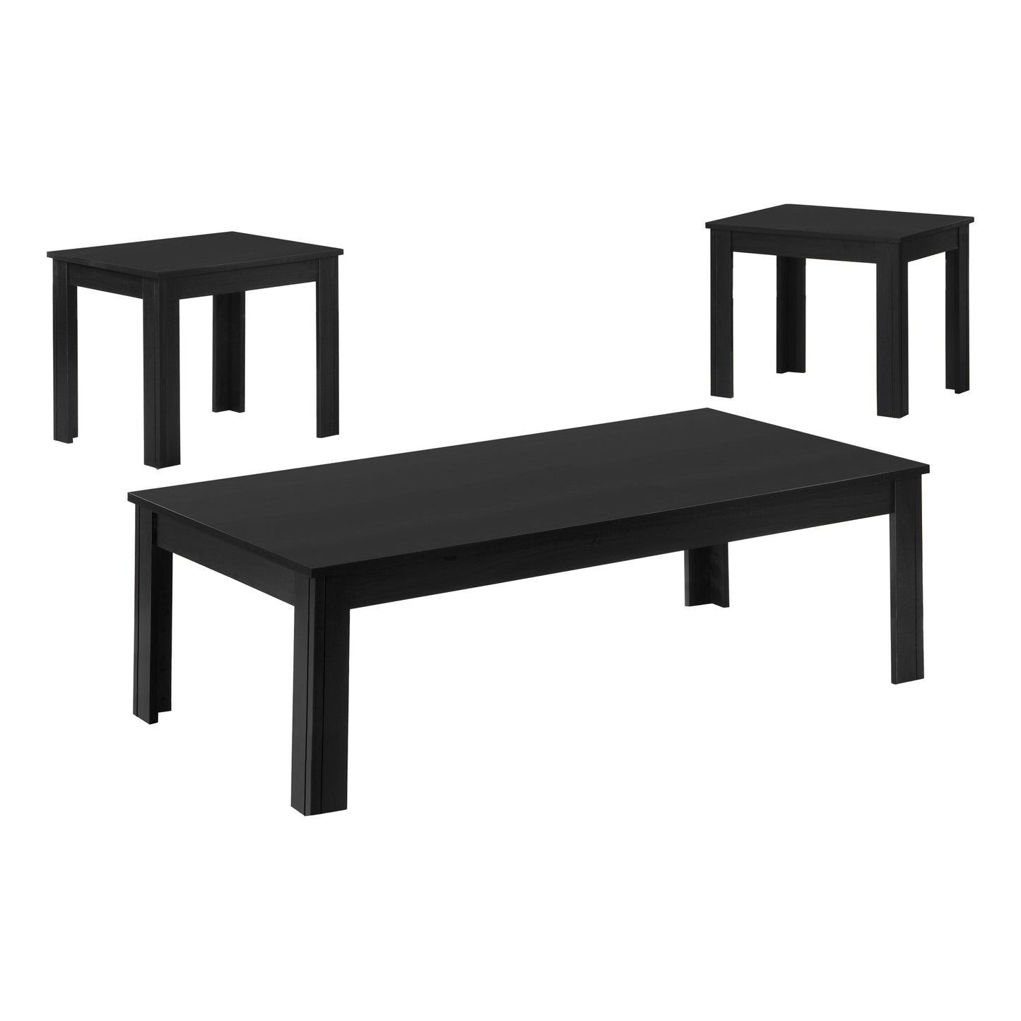 Black Table Set - 3Pcs Set