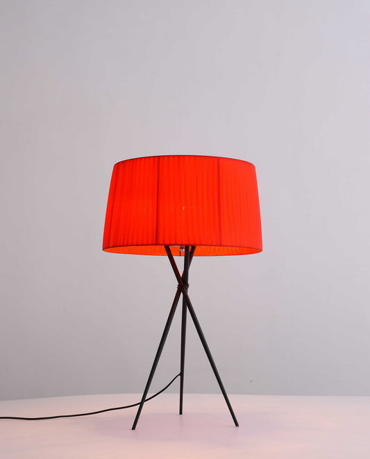 18 X 18 X 29.5 Red Carbon Steel Table Lamp