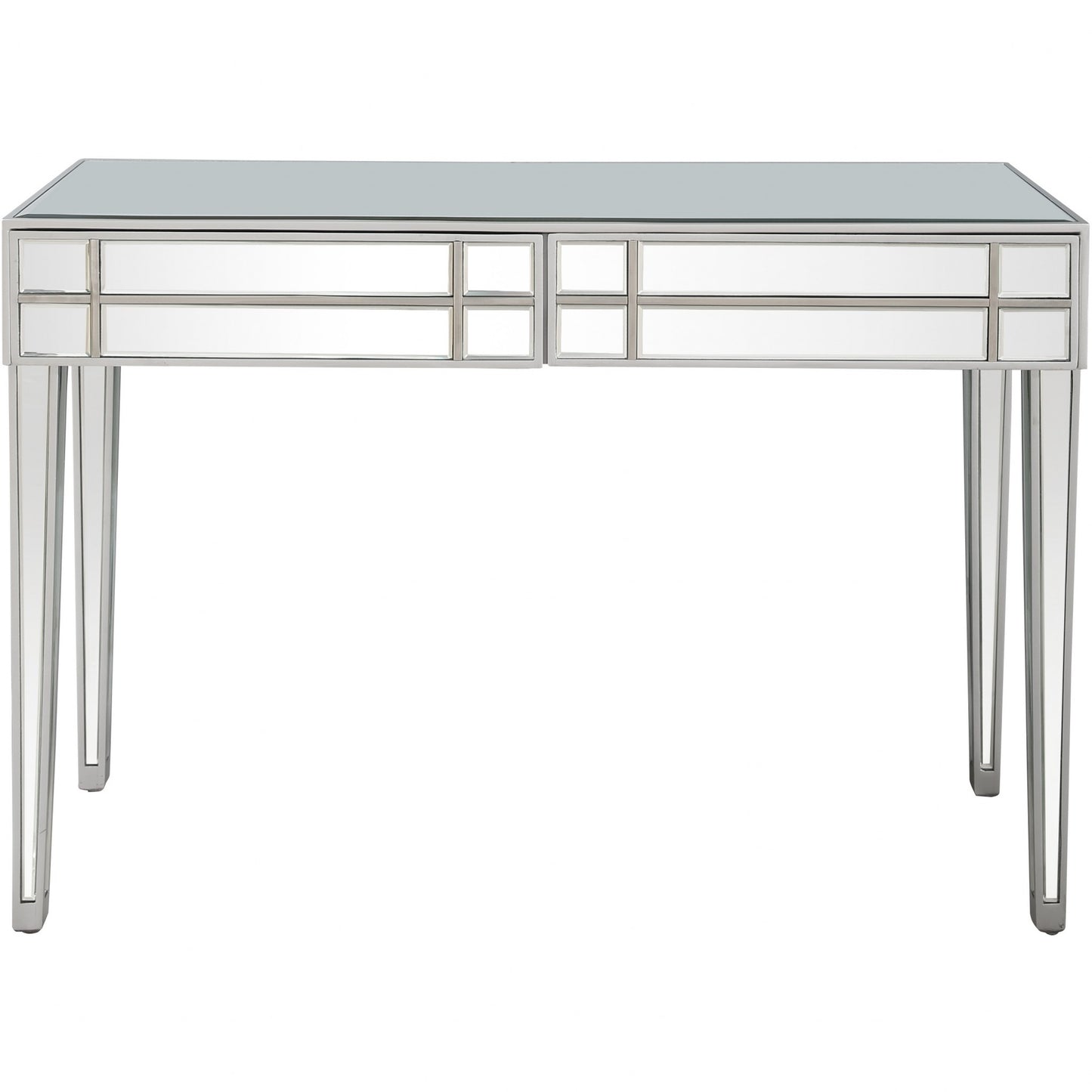 Stainless Steel Mirror and Console Table