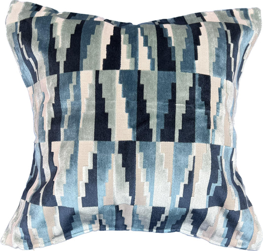 18"x18"  Geometric Velvet Pillow Cover