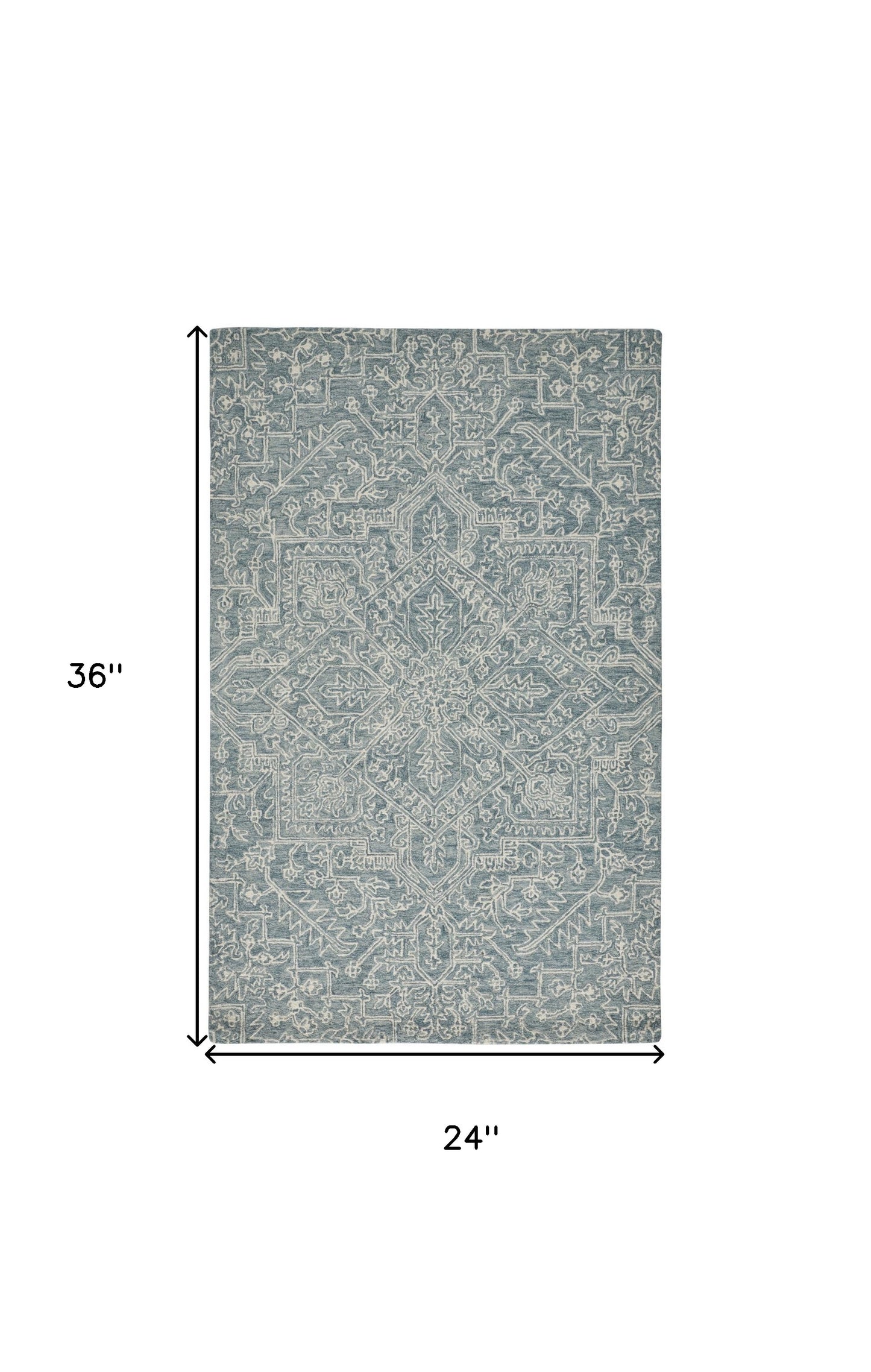 8' X 10' Ivory And Brown Wool Floral Tufted Handmade Stain Resistant Area Rug