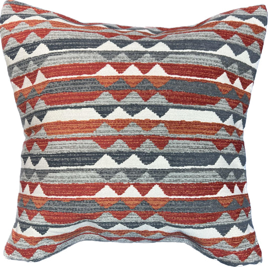 18"x18"  Chenille Pillow Cover * Thibaut W78378 Saranac - Campfire, Inside Out Performance Fabrics