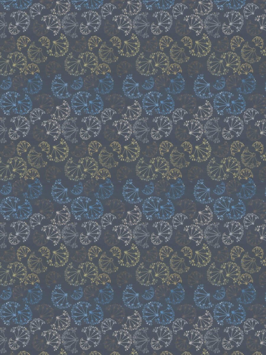 Fabricut Whimsy Flowers Blue Stone