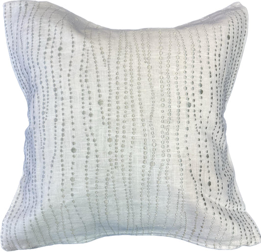 18"x18"  Denali Embroidery Pillow Cover (Kravet - Candice Olson: 4192-16 Bamboo)