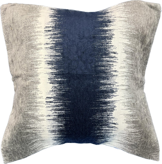 18"x18"  Stripe Pillow Cover (Fabricut: Shibori Stripe - 01)