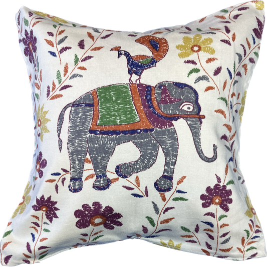 18"x18" Elephant Pillow Cover