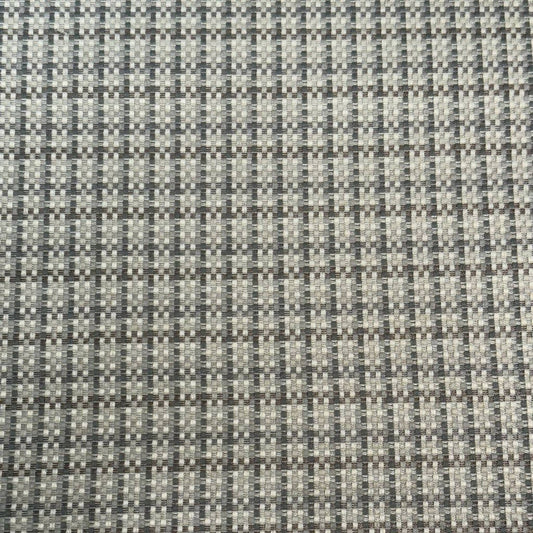 Neutral Plaid Designer Woven Fabric