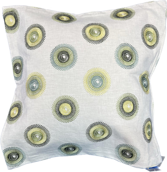 18"x18"  Embroidery Susani Pillow Cover (JF Fabrics: 73J8351 Encore)