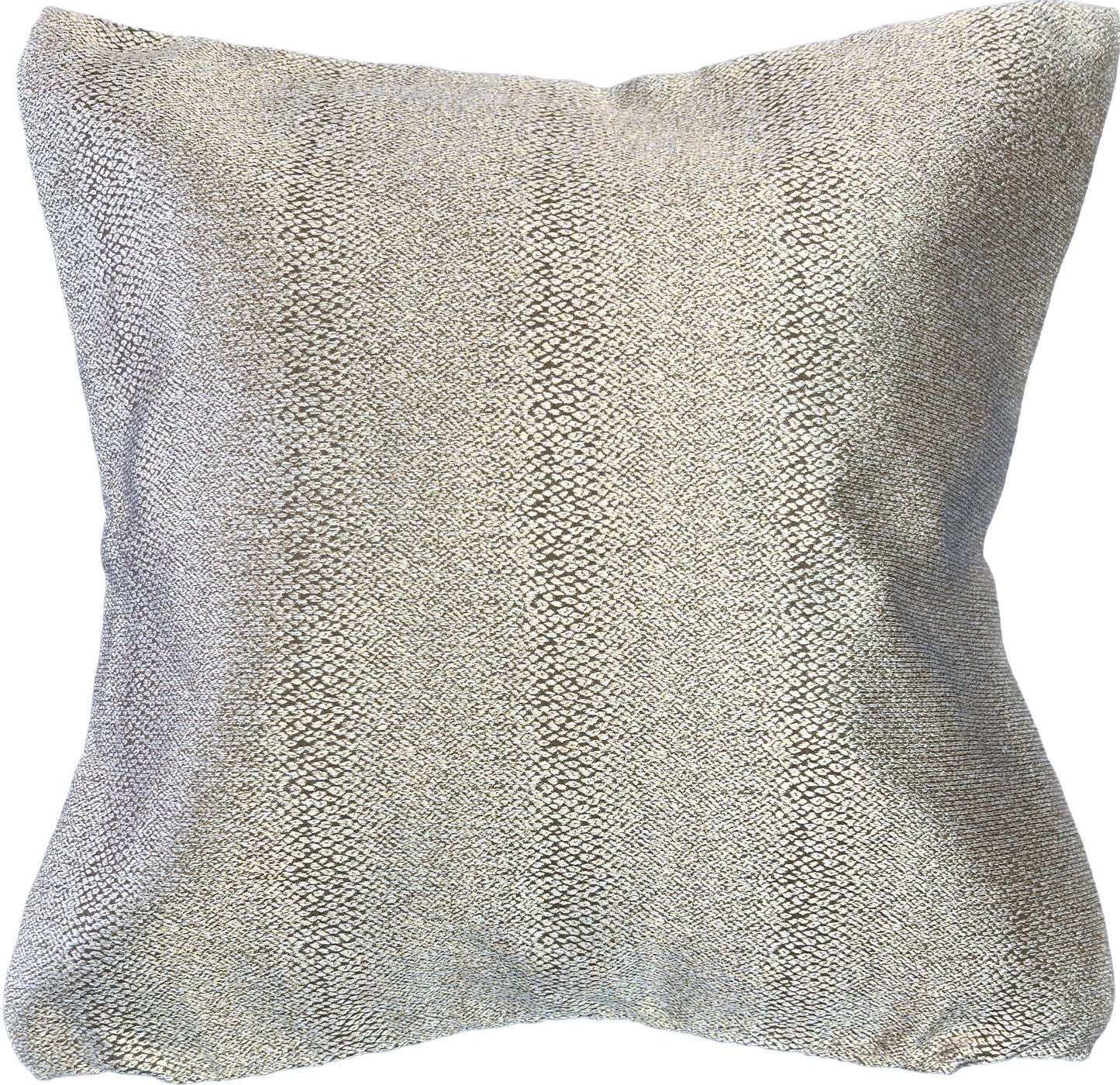 18"x18"  2-sided Pillow Cover - Face: Swirls / Back: Solid