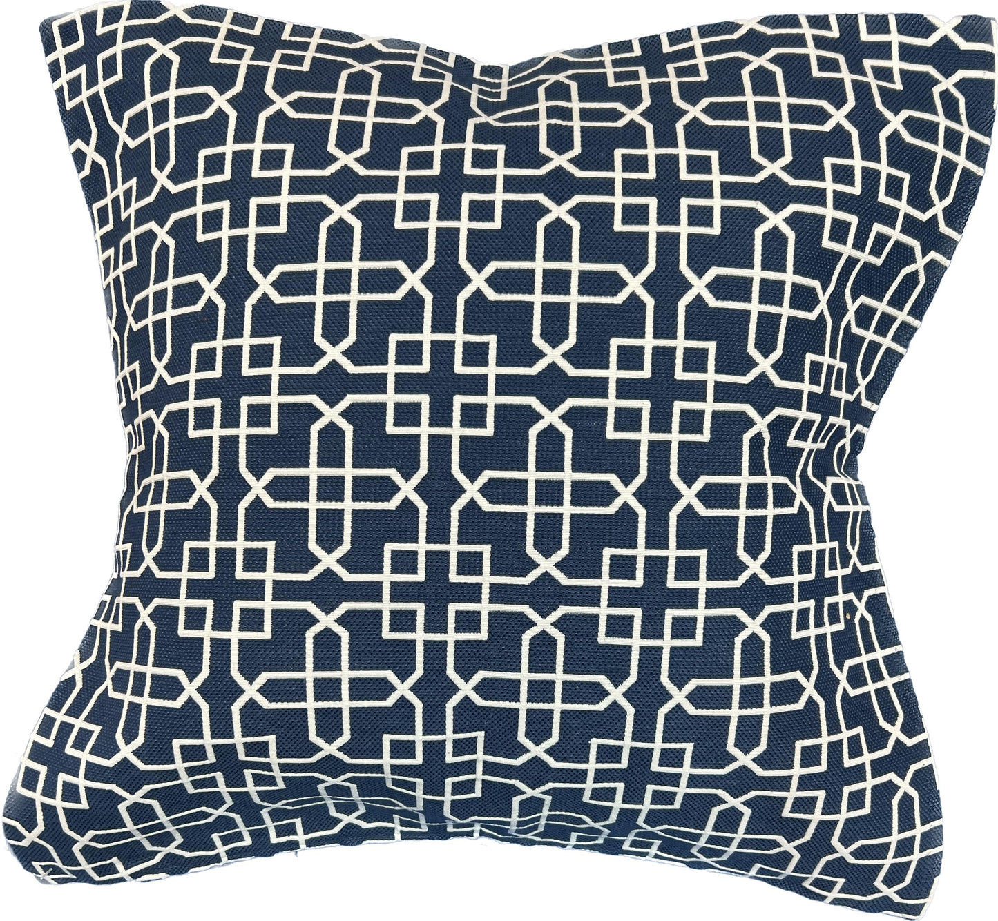 18"x18"  Geometric Pillow Cover (Duralee: DI61374-54 Sapphire)