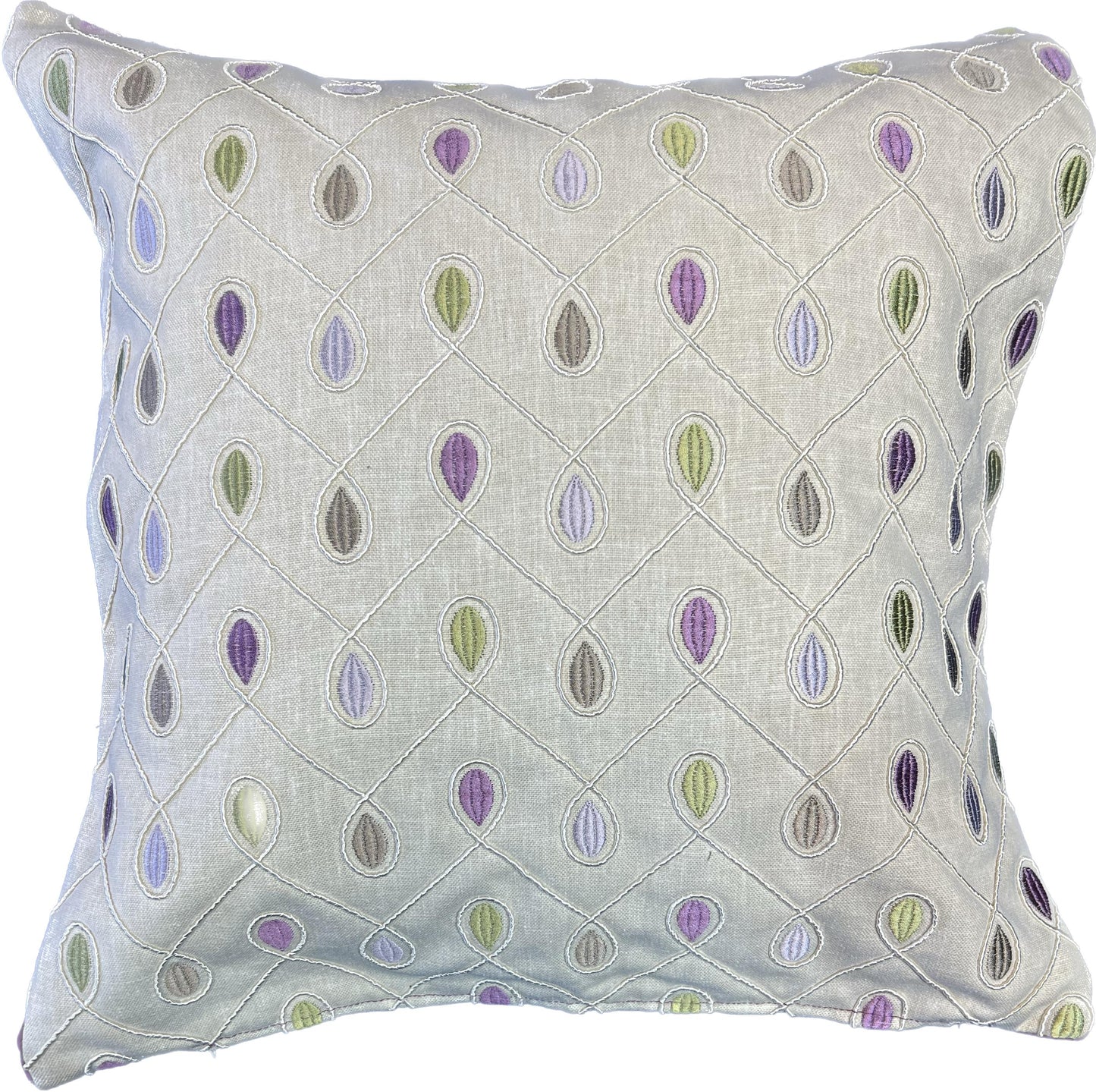 18"x18"  2-Sided Pillow Cover - Face: Clarke & Clarke: F0936/03 Healey - Heather / Back: Solid