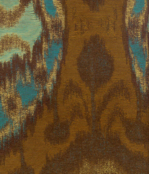 Brentano Casbah Turquoise Tiles Fabric