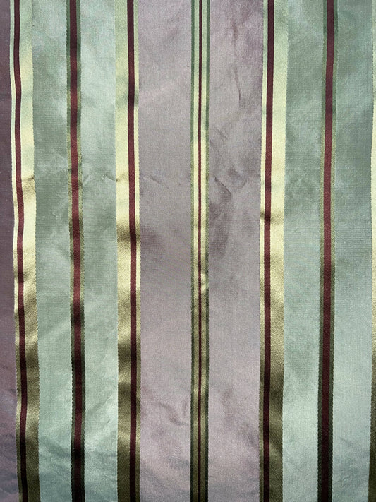 2314 Green/Lavender Silk Stripe - 5 yds