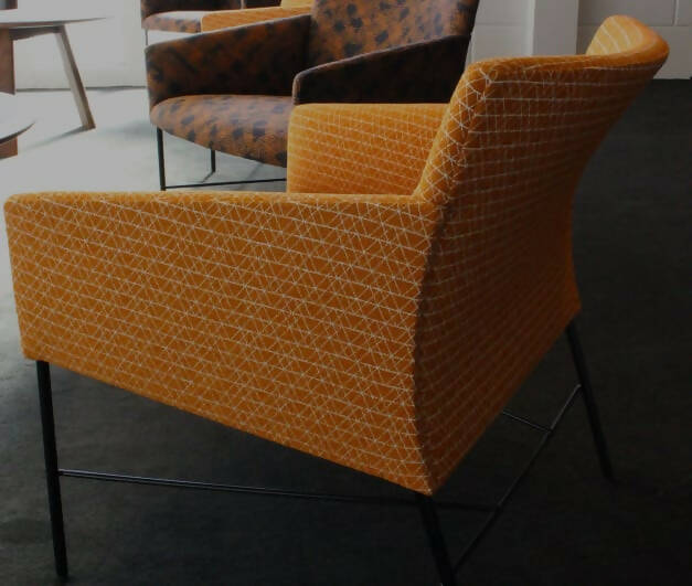 HBF Textiles Argyle Boucle - Cadmium Orange