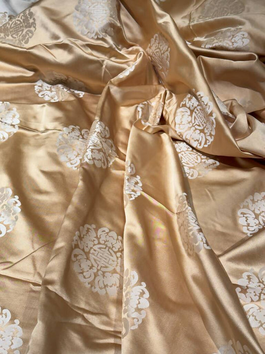Gold Patterned Silk