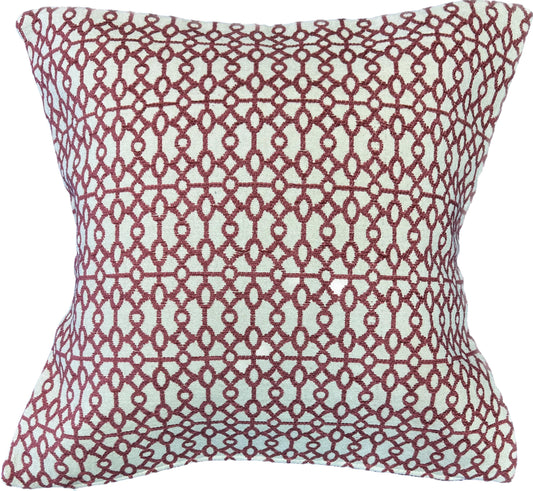 18"x18" Chenille Oval Pillow Cover