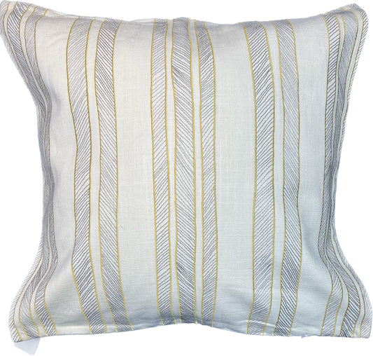 20"x20" Cords Stripe Pillow Cover (GP&J Baker - Lifestyle: PF50387 Cords - 3 Sunshine)