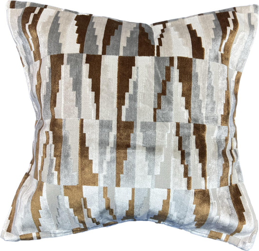 18"x18"  Chenille Geometric Pillow Cover