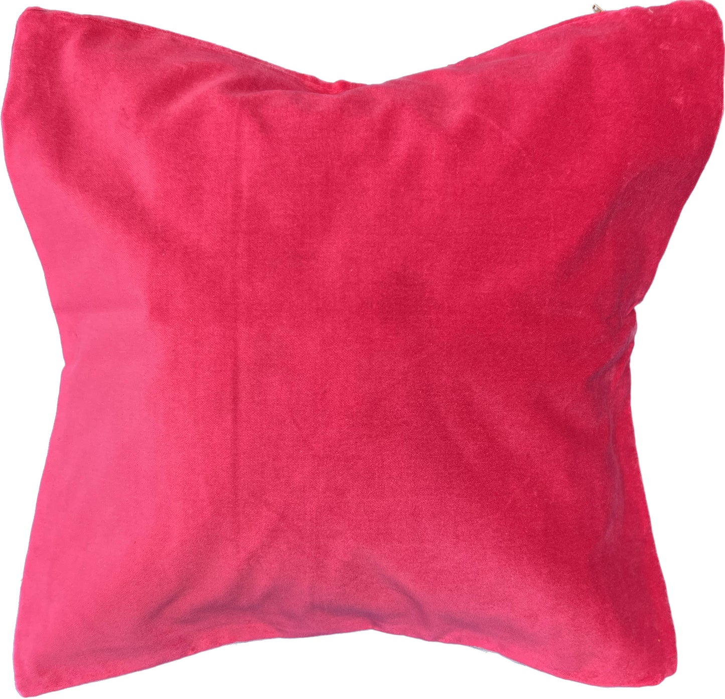 16"x16" Pink Velvet Pillow Cover